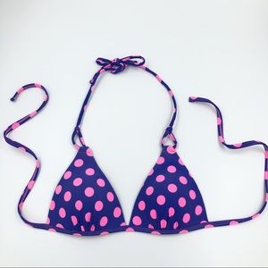 ❤️ Polka Dot Triangle Bikini Top